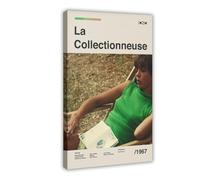 La Collectionneuse Poster de film vintage sur toile Décoration de chambre à coucher Bureau Chambre Cadeau 40 x 60 cm