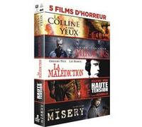 5 Films D'horreur : La Colline À Des Yeux + Mirrors + La Malédiction + Haute Tension + Misery - Pack