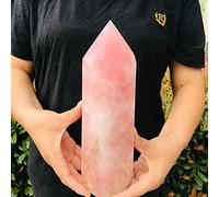 La colonne de d'obélisque en quartz rose naturel peut être utilisée for (taille : 700 g). décoration de la chambre (Size : 900-1000g)