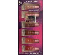 LA COLORS All Is Bright Coffret de 6 gloss l vres en gel e Lips Be Jelly 1 fl oz (paquet de 1)