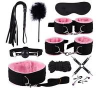 La combinaison romantique et amusante du nylon décontracté et de l'ensemble de yoga en cuir pelucheux (10 pièces, rose) donne vie à l'excitation et à l'amusement.