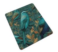 La Comédie Musicale des Oiseaux Turquoise Tapis De Souris Antidérapant Mouse Pad Portable Mousepad pour Travail Ordinateur Voyage 25X30Cm