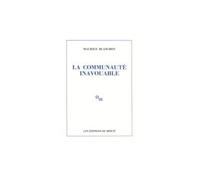 La communauté inavouable - Maurice Blanchot - Minuit - broché - Roman