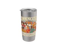 La communication est différente pour tout le monde Gobelet isotherme en acier inoxydable double paroi