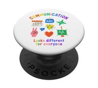 La Communication est différente pour Tout Le Monde Sensibilisation aux TSA PopSockets PopGrip Adhésif