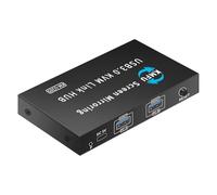 La commutation KVM USB 3.0 conviviale pour les bureaux permet un partage efficace des claviers entre 2 ordinateurs, commutation de transfert de données rapide