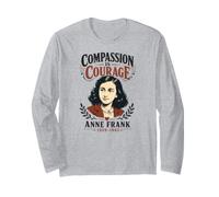 La Compassion, C'est Le Courage Anne Frank 1929-1945 Manche Longue