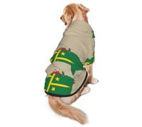 La composition du sweat à capuche doux imprimé Vanuatu pour chiens de taille moyenne à grande taille, chaud et respirant, facile à porter par temps froid