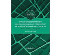 La comptabilité des entités municipales du point de vue de l'économie de la durabilité.