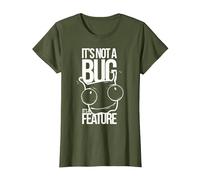 La Conception du Programmeur Hausse Les épaules, ce n'est T-Shirt, Femme, Olive, XS