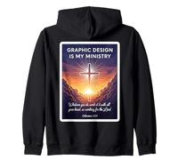 La Conception Graphique chrétienne est Mon ministère Designer Jésus Dieu Sweat à Capuche