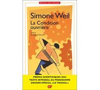 Simone Weil – La Condition ouvrière – Prépas scientifiques 2023 – Poche