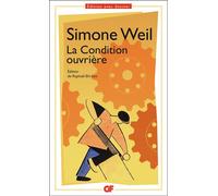 Simone Weil – La Condition ouvrière – Prépas scientifiques 2023 – Poche
