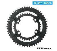 La configuration élégante et efficace des deux anneaux AL7075 vous garantit de tirer le meilleur parti de votre prochaine aventure cycliste (52-36T)