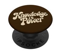 La Connaissance, C'est Le Pouvoir. Positivité PopSockets PopGrip Adhésif