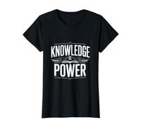 La Connaissance est Le Pouvoir T-Shirt Graphique avec Valeur