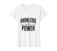 La Connaissance est Le Pouvoir T-Shirt Graphique avec Valeur