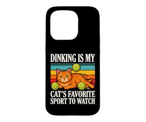 La consommation d'alcool est Le Sport préféré de Mon Chat à Regarder Coque pour iPhone 15 Pro
