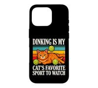 La consommation d'alcool est Le Sport préféré de Mon Chat à Regarder Coque pour iPhone 16 Pro