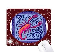 la constellation du scorpion mexicon gravure tapis de souris en hiver flocon de neige