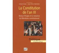La constitution de l'an III - Gerhardt Stenger - Puf - broché - Livre