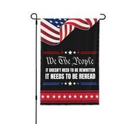 La Constitution des États-Unis doit être relue - Bannière de jardin 30 x 45 cm