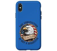 La Constitution n'est Pas Une Suggestion Eagle American Flag Coque pour iPhone X/XS
