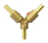 La construction de cette valve en laiton à 3 voies assure un contrôle efficace du fluide (8 mm)