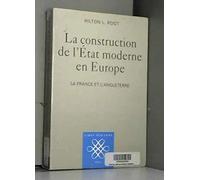 La Construction de l'Etat moderne en Europe