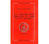 La Construction ergative en avar et en tongien - Claude Tchekhoff - Klincksieck - broché - Essai
