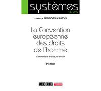 La Convention européenne des droits de l'homme Commentaire article par article - Laurence Burgorgue-Larsen - Lgdj - broché - Etude