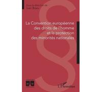 La Convention européenne des droits de l'homme et la protection des minorités nationales - Ivan Boev - L'harmattan - broché - Etude