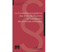La Convention européenne des droits de l'homme et la protection des minorités nationales - Ivan Boev - L'harmattan - broché - Etude