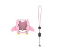 La coque en silicone spécifique pour Tamagotchi Paradise garantit un alignement précis avec la disposition de l'appareil et comprend un cordon pour un transport facile (rose)