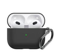 LA COQUE FRANCAISE Housse de protection Silicone Liquide Noir Compatible avec Apple Airpods 3