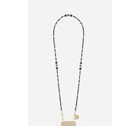 La Coque Francaise Chaîne de téléphone Iris perles noires 120 cm