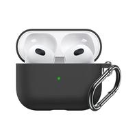 LA COQUE FRANCAISE Housse de protection Silicone Liquide Noir Compatible avec Apple Airpods 3
