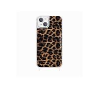 La Coque Francaise imprimée magsafe Leopard brun avec anneau iPhone 15