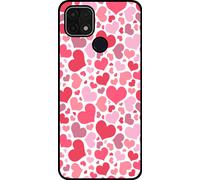 La coque Smartphonica convient pour Oppo A15 / A15s avec impression de cœurs - Coque arrière en TPU avec motifs de cœurs - Enfants Coque avec motifs de cœurs