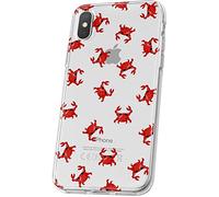 LA COQUERIE Coque CRABES OnePlus 5T Silicone Transparent Originale à Motif. Etui de protéction pour téléphone