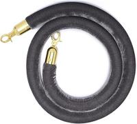 la corde de colonne de velours, Corde de barrière file d'attente avec mousqueton multicolore 0,9-1,5 m(Grey,0.9M/3Ft)