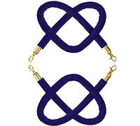 la corde de colonne de velours, Corde de chandelier en velours for le contrôle des foules, multicolore, 2 à 10 pieds, paquet(G,4.9ft/150cm)