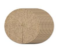 La Cordeline 10 disques Paillage Naturel 30cm en Chanvre 600g/m - Protection Plante, Mauvaises Herbes, Froid, Naturelle
