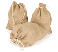 La Cordeline 3 Sacs Toile Jute 30x35 cm Cordon, Sac stockage Conservation Pomme de terre, Sac récolte, Noix
