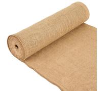 La Cordeline Chemin de Table en Toile de Jute Naturelle - 30 cm x 5 m - Bords Cousus Anti-Effilochage - Décoration Mariage Champêtre, Bohème, Noël, Anniversaire et DIY