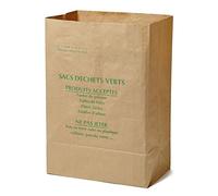 La Cordeline CJN29 Lot 10 Sacs à Déchets Verts Papier Kraft 125L Naturel