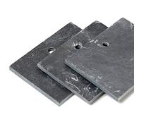 La Cordeline CJNAD1 3 Etiquettes Ardoise Naturel 5,0 x 7,0 cm