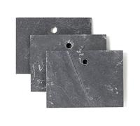 La Cordeline CJNAD2 3 Etiquettes Ardoise Naturel 9,5 x 7 cm