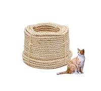 La cordeline Corde sisal Naturel ± 50 m Ø 8 mm, pour Jardinage, Bricolage, Loisirs créatifs, Arbre à Chat