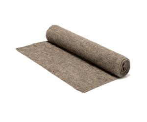 La Cordeline Feutre Paillage 100% Laine 40 cm x 2 m, 600 GR/m2 pour Protection arbustes et plantations au Jardin et au Potager, Naturelle